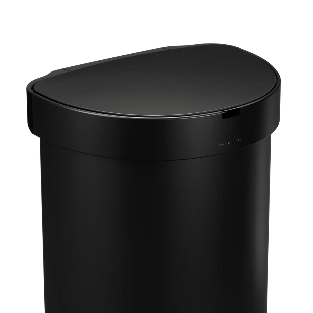 Halvrund søppelbøtte med sensor 45 L.