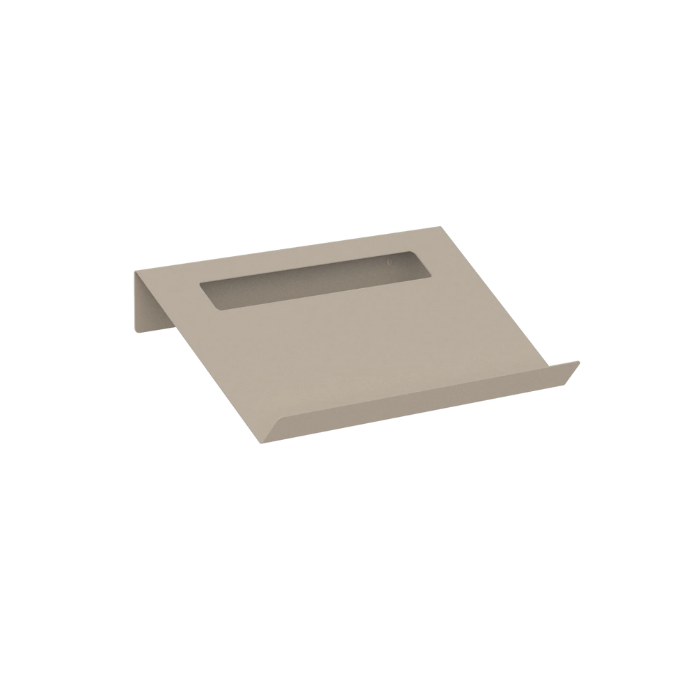 TORINO skohylde i sandgrå metal 60 cm – moderne skohylde til garderobe