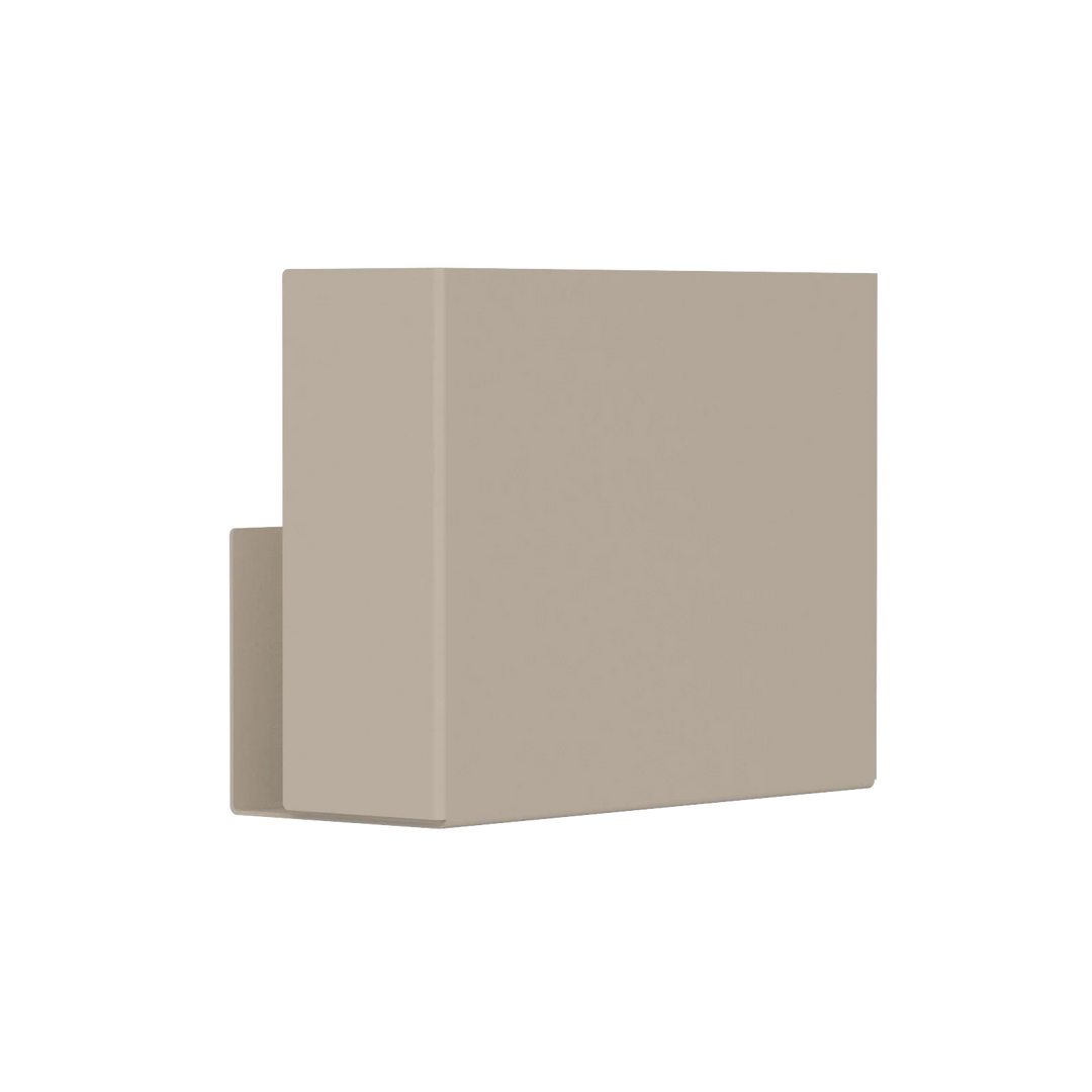 Moderne VILNIUS papir dispenser til væg – stilren opbevaringsløsning i sandfarvet galvaniseret stål