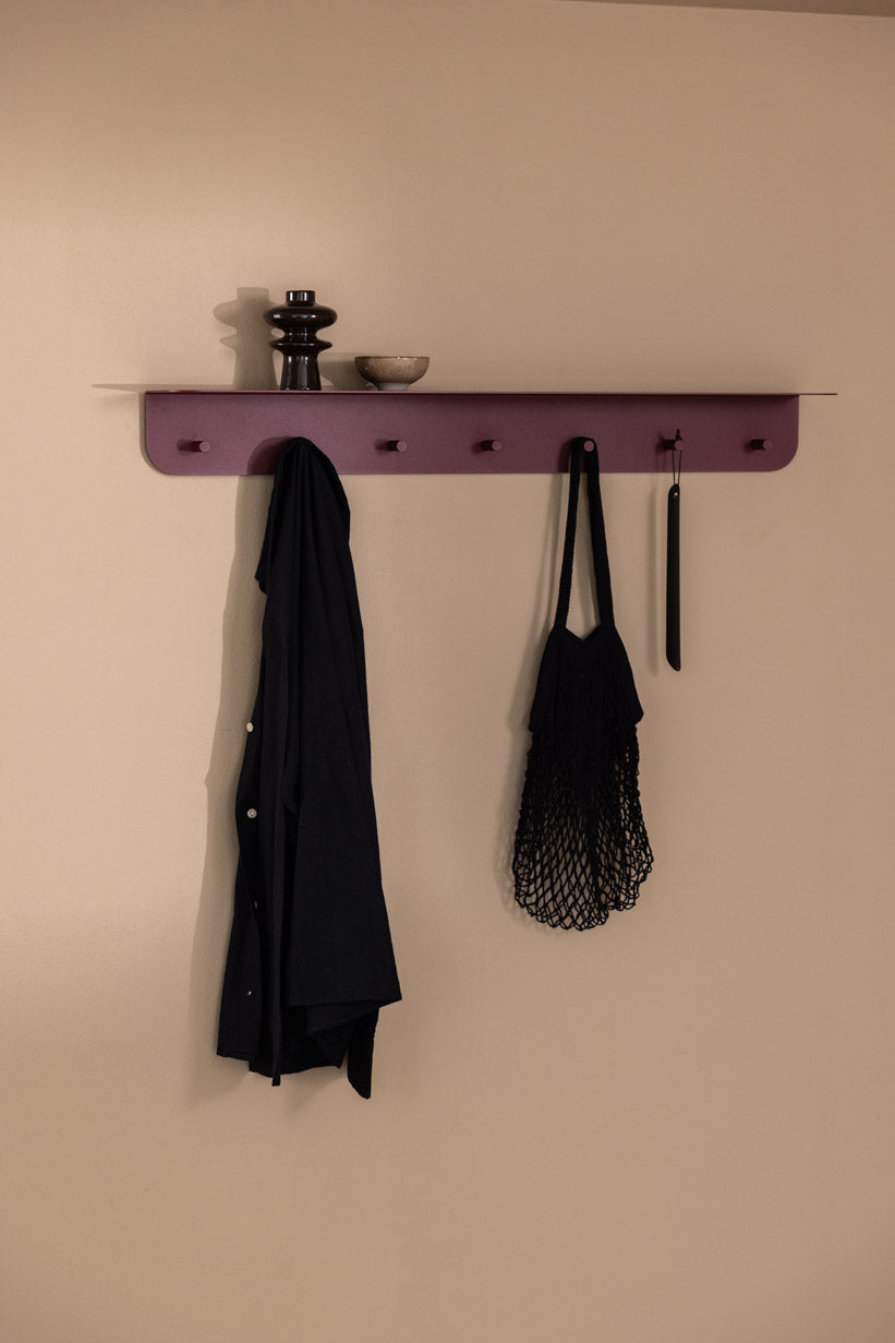 Malou knagerække med hylde