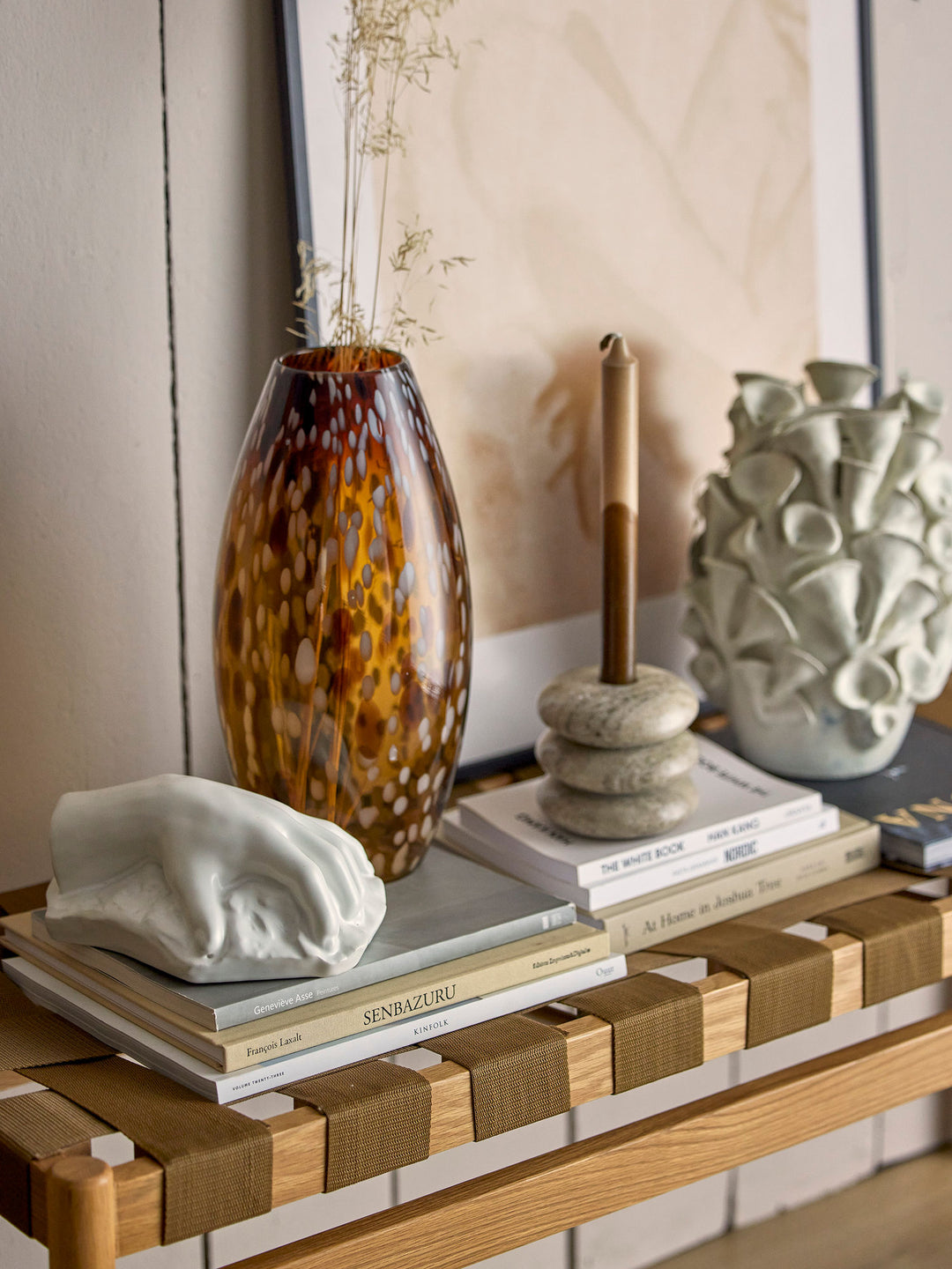 Daraz Vase, Brun, Glas