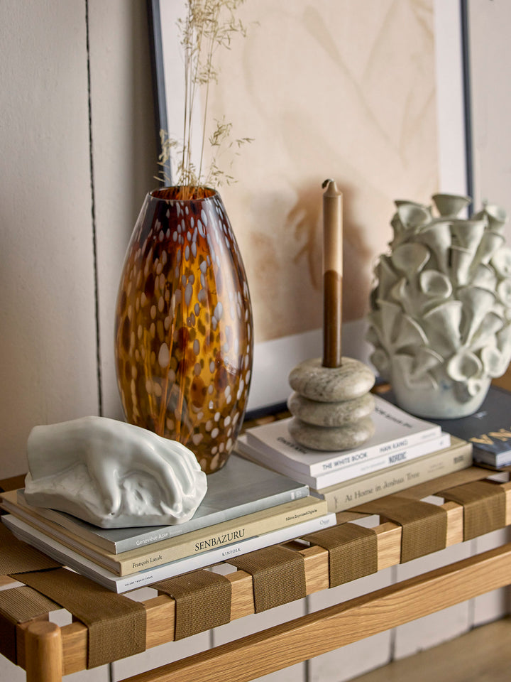 Daraz Vase, Brun, Glas