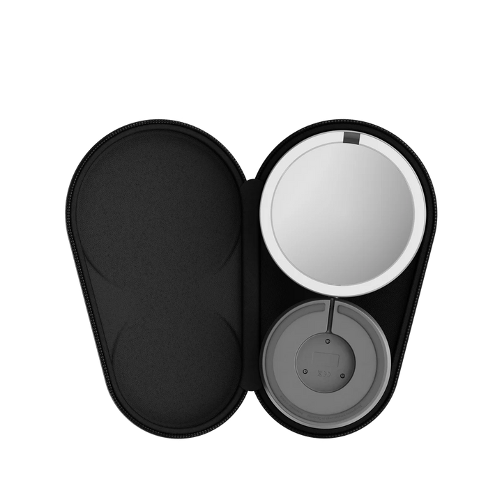 Miroir de voyage, miroir de maquillage - LED & grossissement