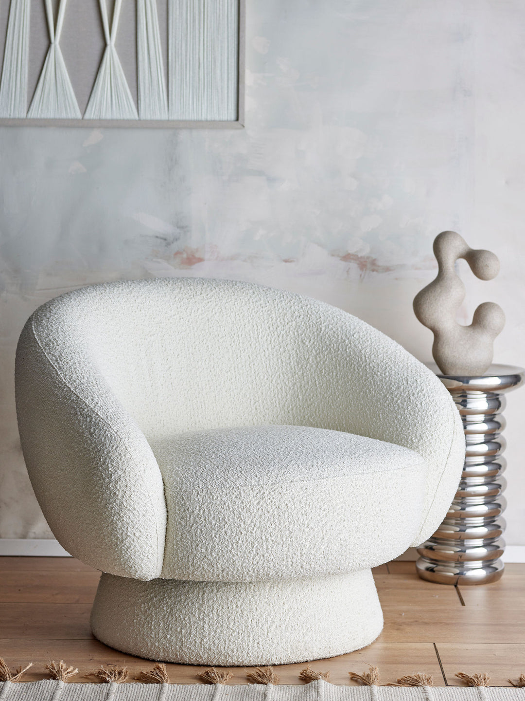 Ted Loungestol, Hvid, Polyester