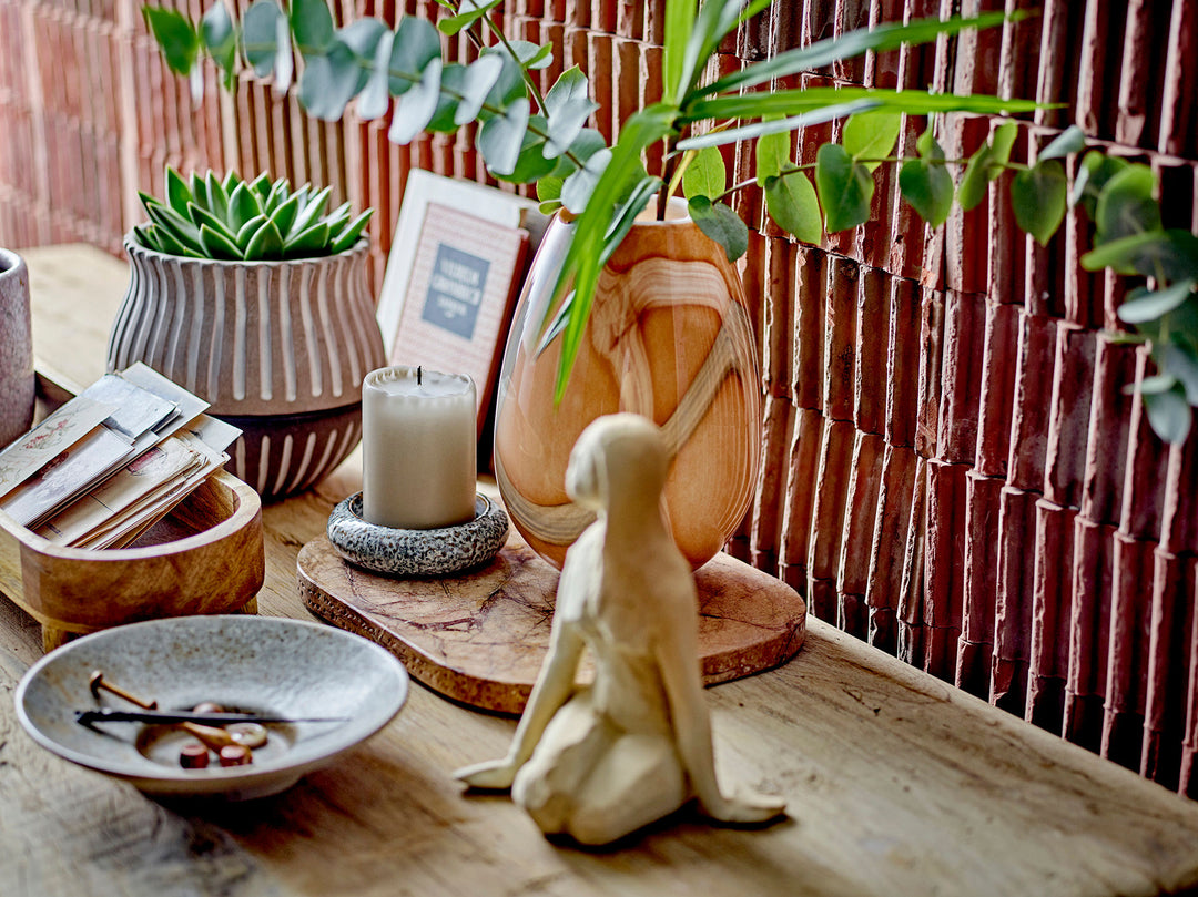 Shawl Vase, Orange, Glas