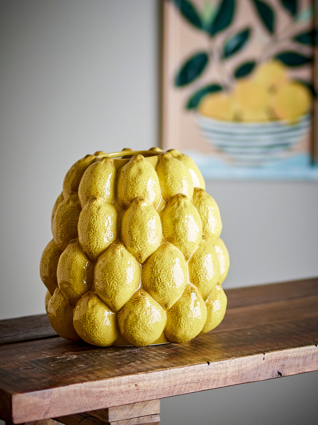 Limone Vase, Gul, Stentøj