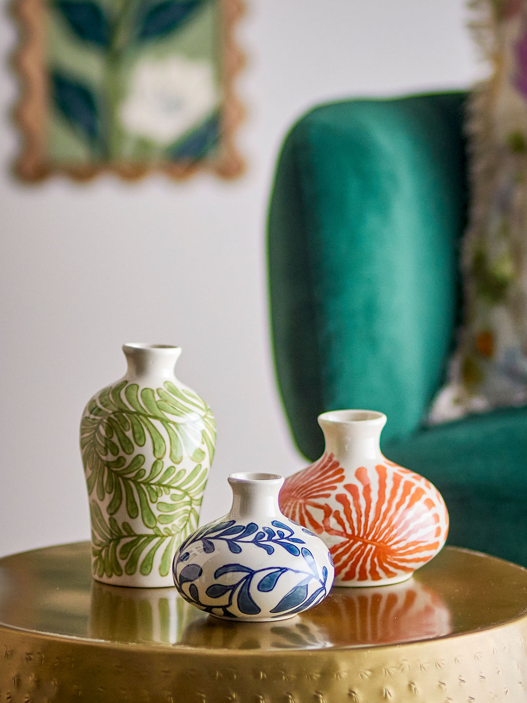 Fauni Vase, Multifarvet, Stentøj