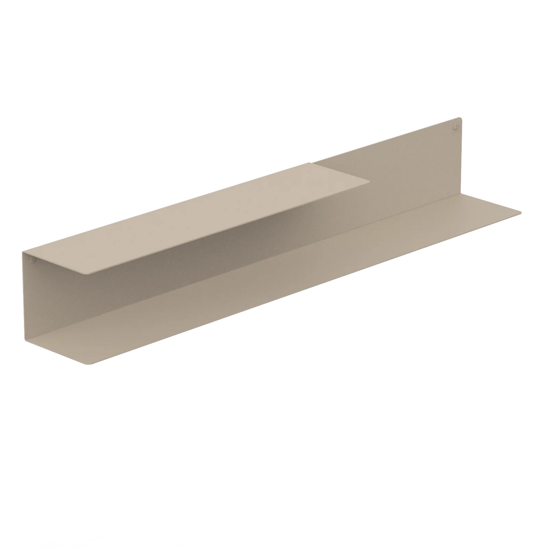 Skandinavisk designhylde i stål – PORTO væghylde med smart opbevaringsløsning