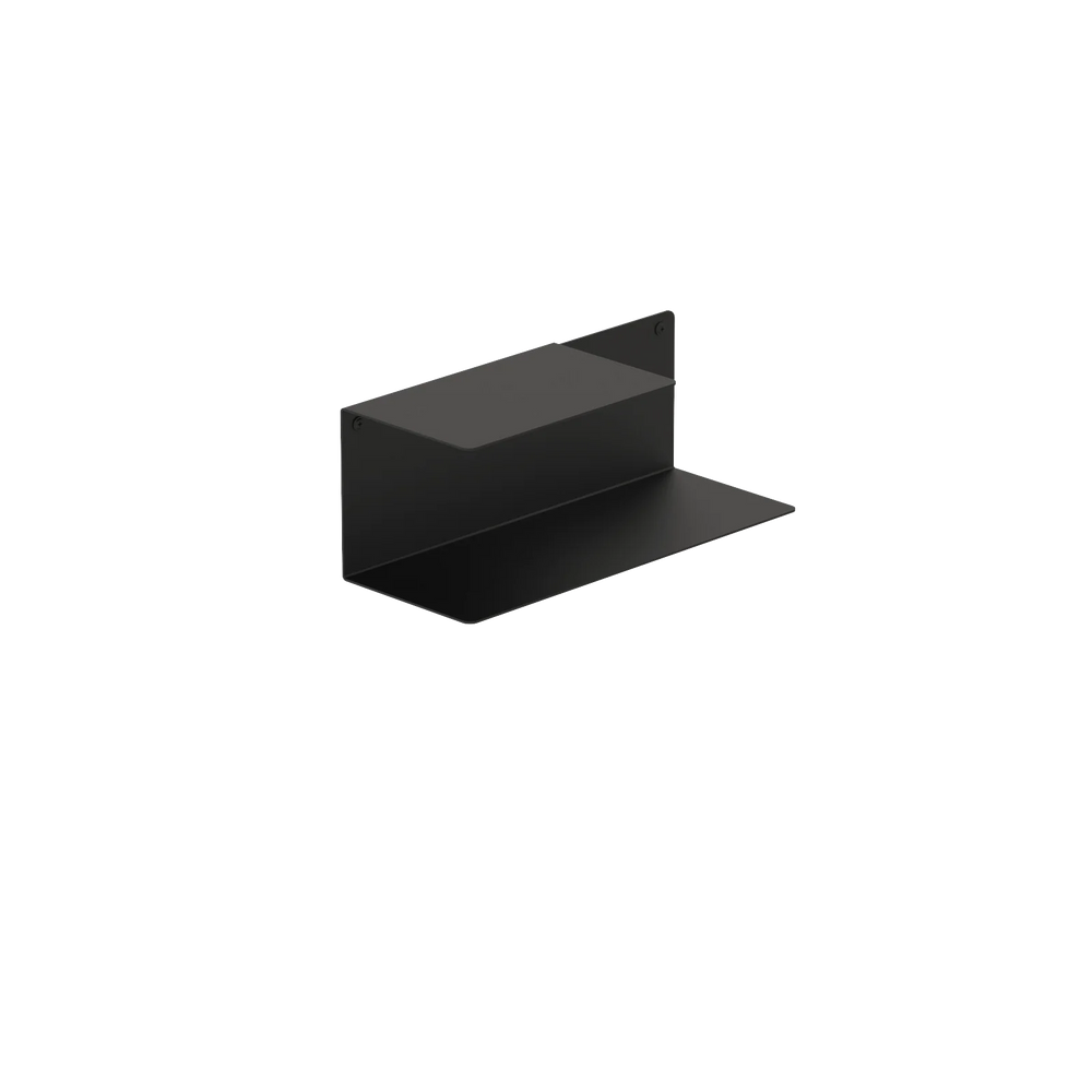 Unik PORTO hylde i pulverlakeret stål – væghængt hylde med smart notch-udskæring