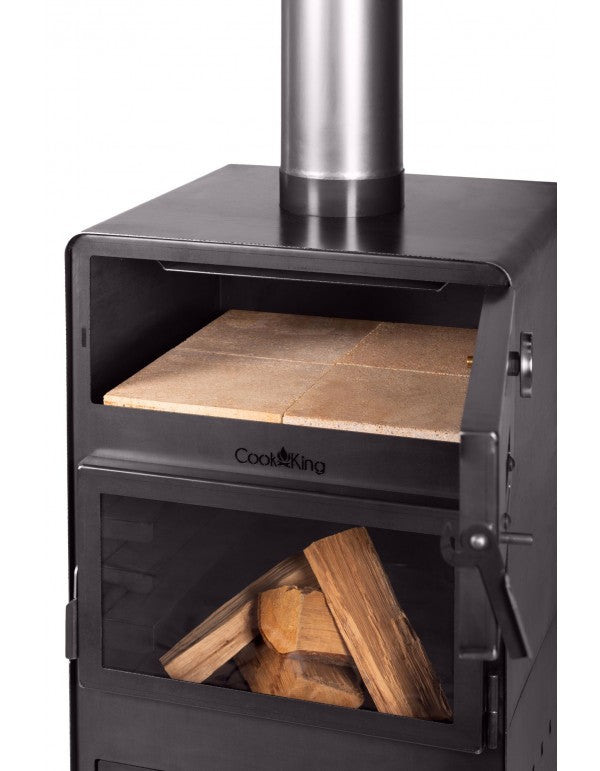 Brændeovn med pizzaovn fra Cook king