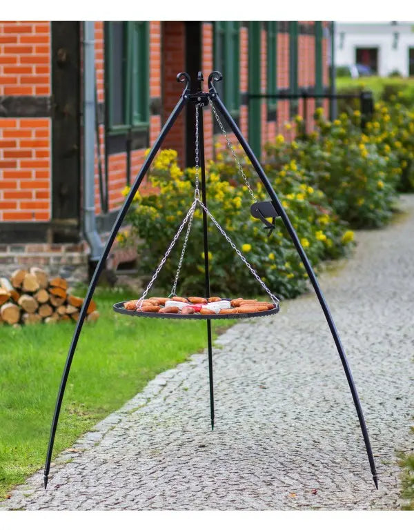 Bålstativ / Bålsæt 180 cm med grillrist + Lift