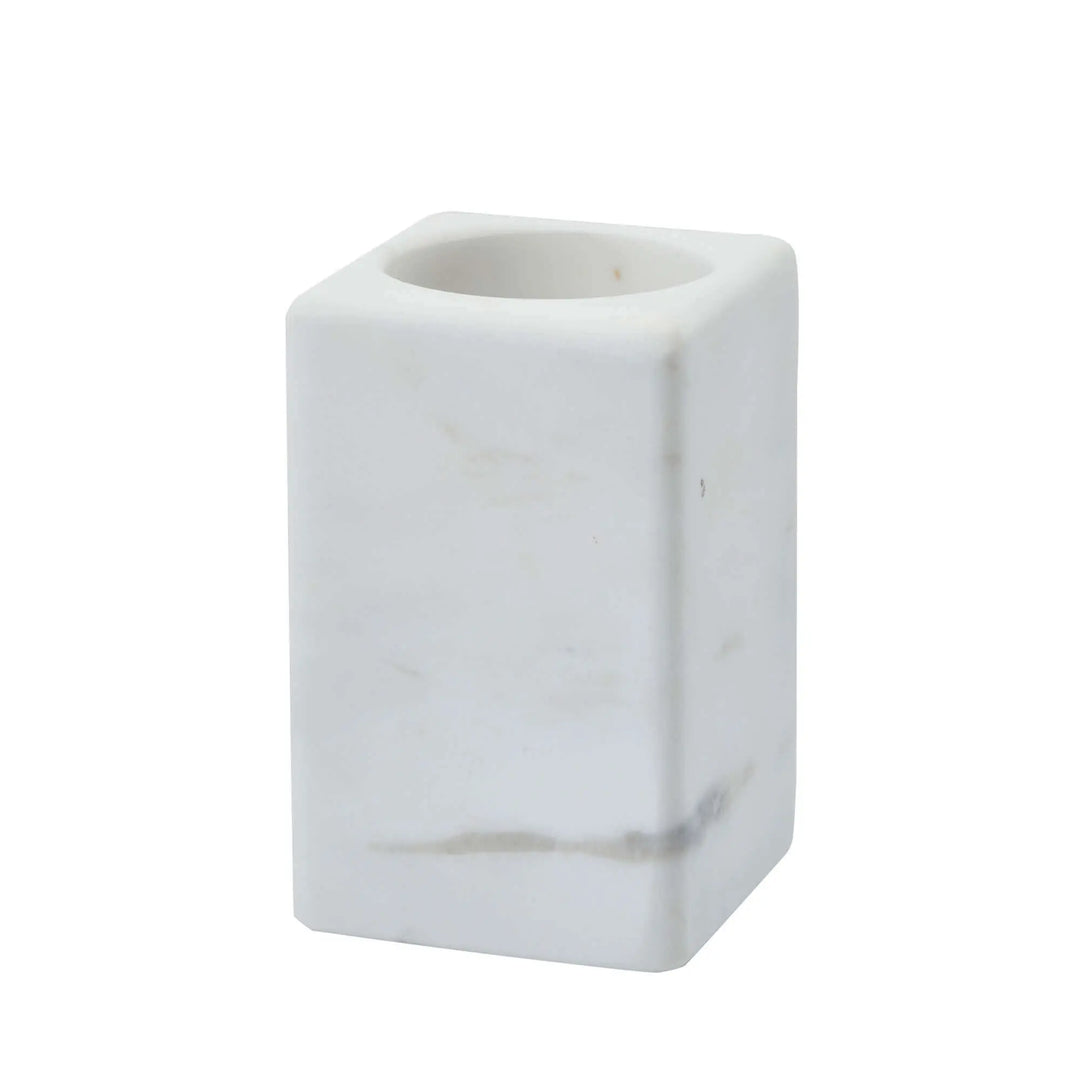 Hvidt tandkrus marmor