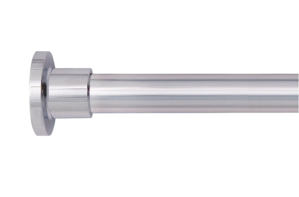 Rund badeforhængsstang i krom