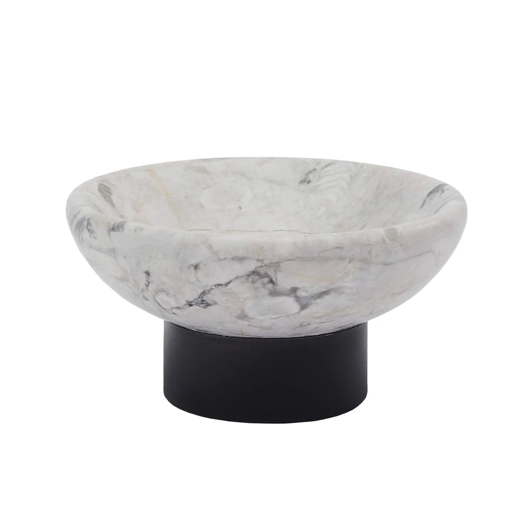 Nero sæbeskål i hvid marmor